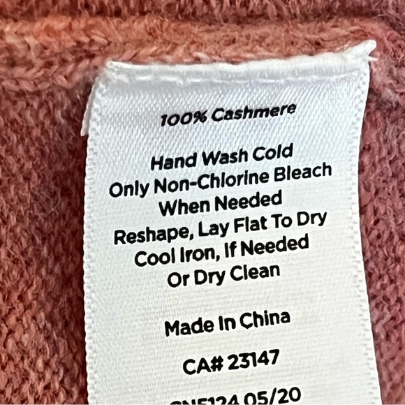 Talbots Cashmere Sweater Pullover Heathered Mauve Pink Classic Preppy Size Large - Picture 5 of 5